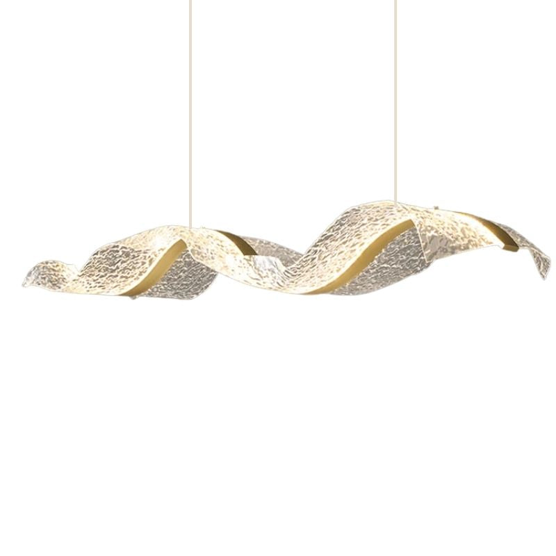 Suspension Salle À Manger Vague LED Contemporaine