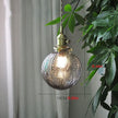 Suspension Vintage Charme Loft En Verre Sablé