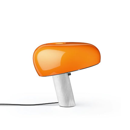 Lampe Design Champignon En Verre Marbré