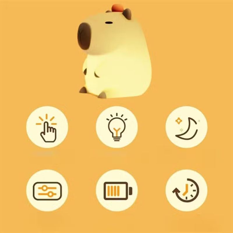 Veilleuse LED en Forme de Capybara