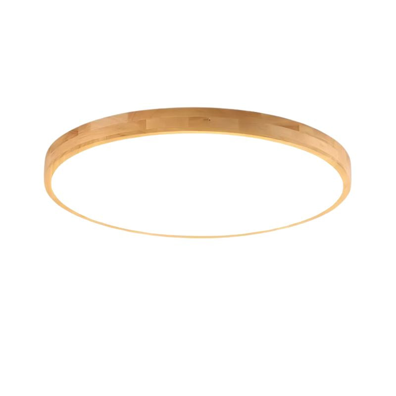 Plafonnier LED en Bois Style Nordique