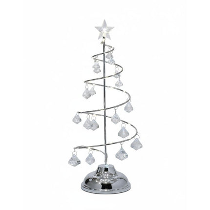 Lampe De Table Arbre De Noël LED En Cristal