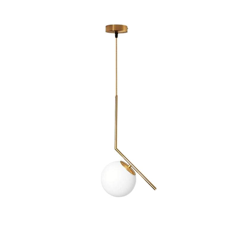 Suspension Minimaliste Charme Du Verre Galvanisé