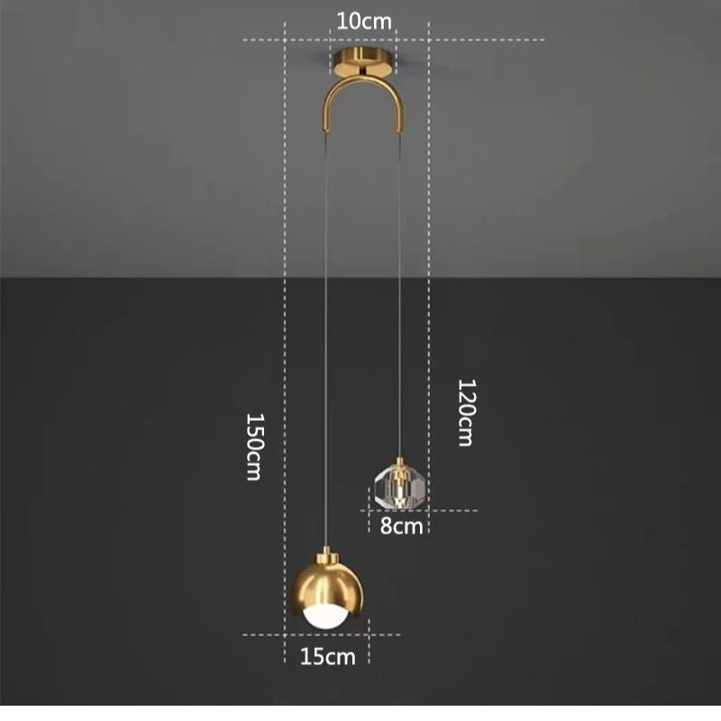 Suspension Minimaliste Forme Élancée Moderne