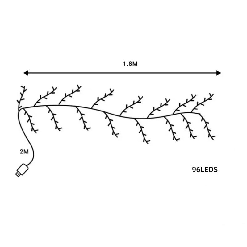 Guirlande Murale LED Branche De Cerisier