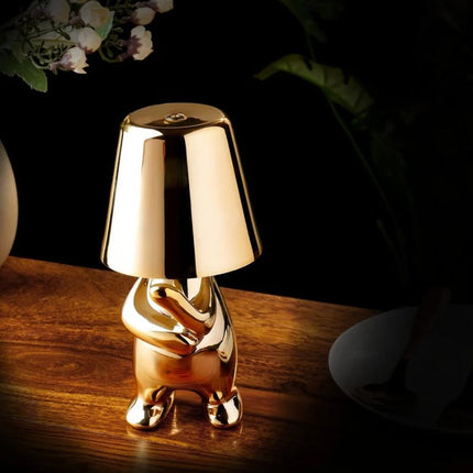 Lampe De Table Dorée Effet Miroir