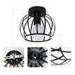 Lampe Industrielle Suspension Ronde En Métal
