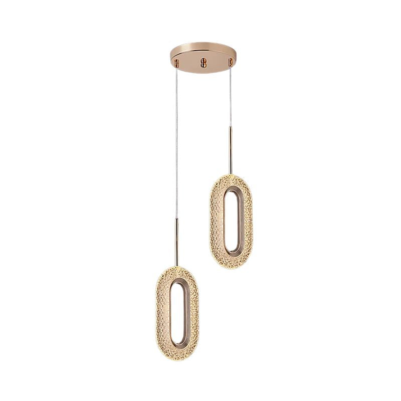 Suspension Salle À Manger Cristal LED Design Élégant