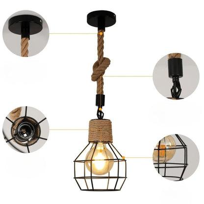 Suspension Industrielle Rustique Et Tendance