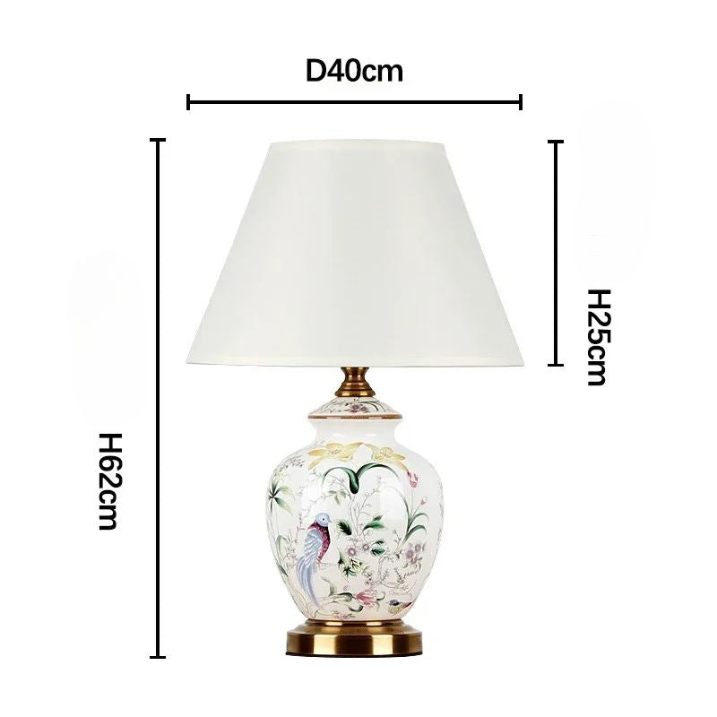 Lampe De Table LED Design Floral