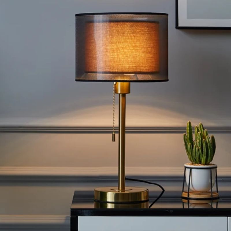 Lampe De Table Style Américain Raffiné