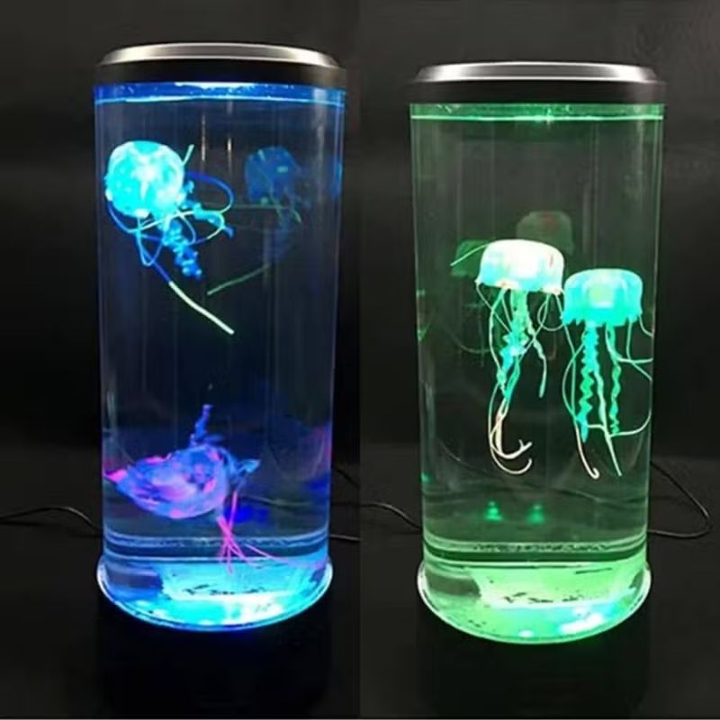 Lampe à Poser au Design d’Aquarium de Méduses