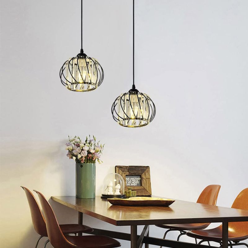 Suspension Moderne Effet Lumière Cristal