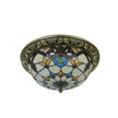Lampe Tiffany Plafonnier Rétro Multicolore