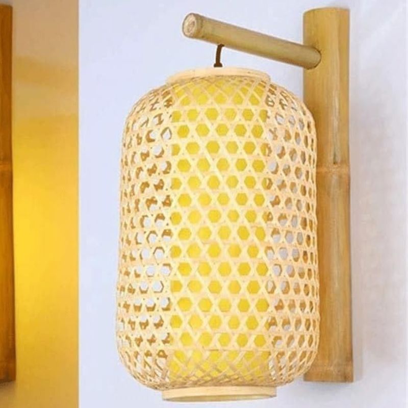 Applique Murale Bohème Chic En Osier