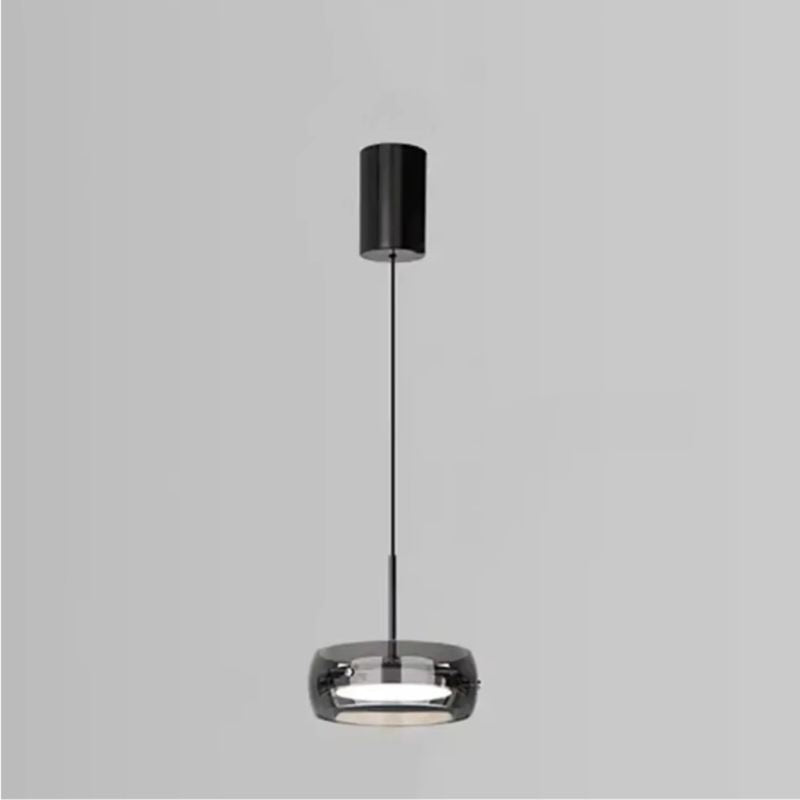 Suspension Design En Verre Fumé Élégant