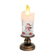 Lampe De Table Bougie De Noël LED Avec Flocon Et Bonhomme De Neige