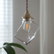 Suspension Vintage Chic En Verre Transparent