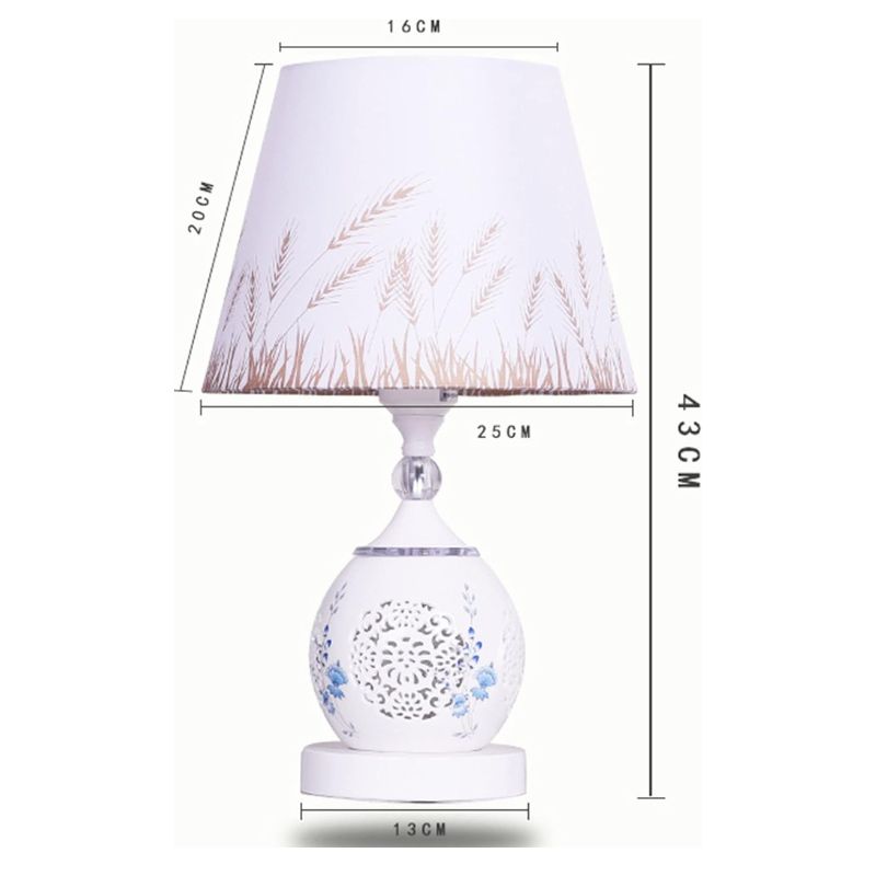 Lampe de Chevet Céramique Florale