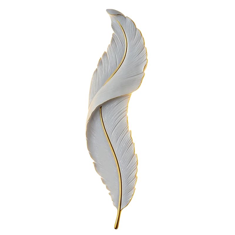 Applique Murale Salon Plume LED Moderne