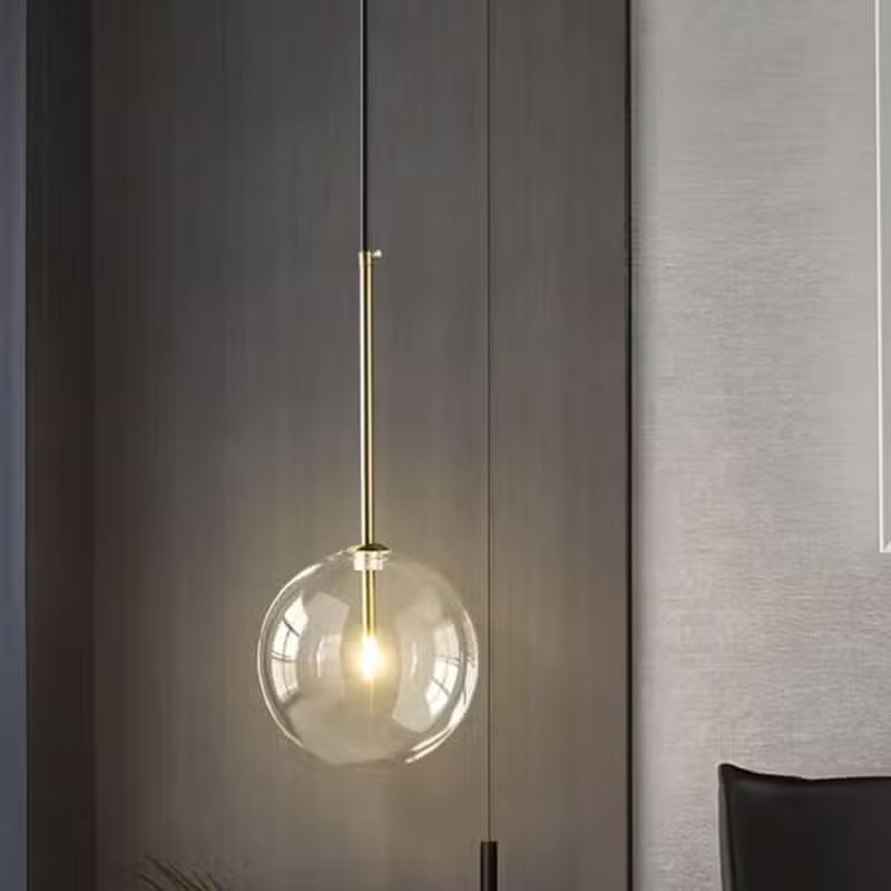 Suspension Moderne en Forme de Boule Transparente