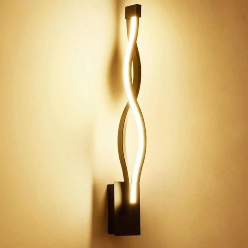 Applique Murale Couloir Design Spirale Moderne