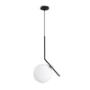 Suspension Minimaliste Charme Du Verre Galvanisé