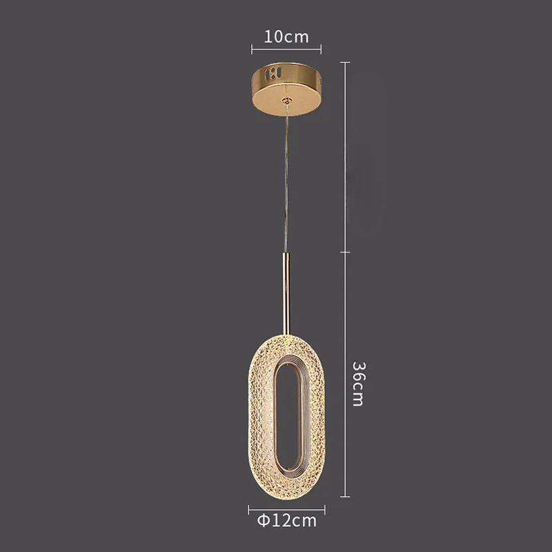 Suspension Salle À Manger Cristal LED Design Élégant