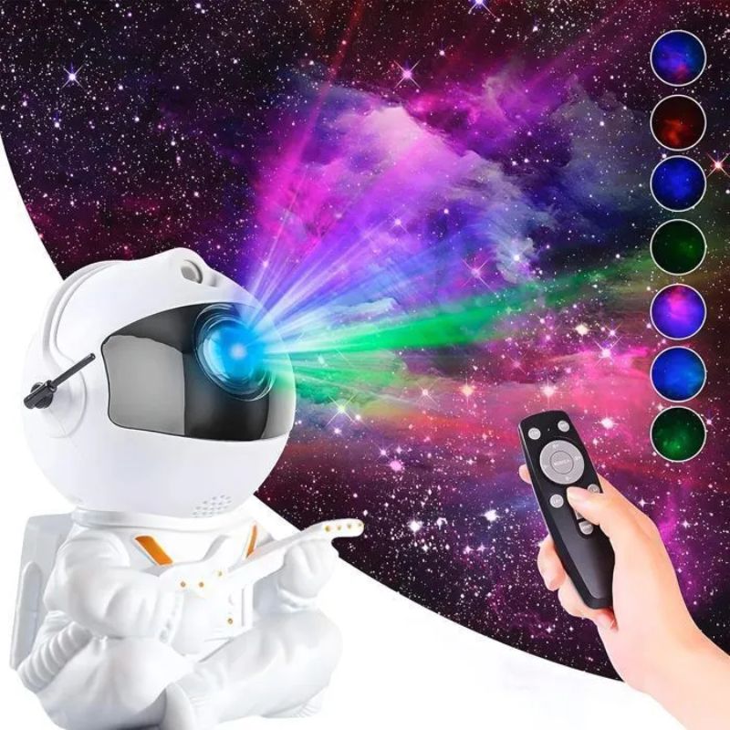 Veilleuse Astronaute Avec Nébuleuse LED Animée