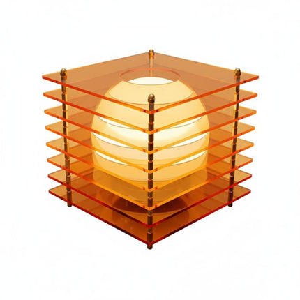 Lampe De Table En Acrylique Avec Éclairage LED Rechargeable