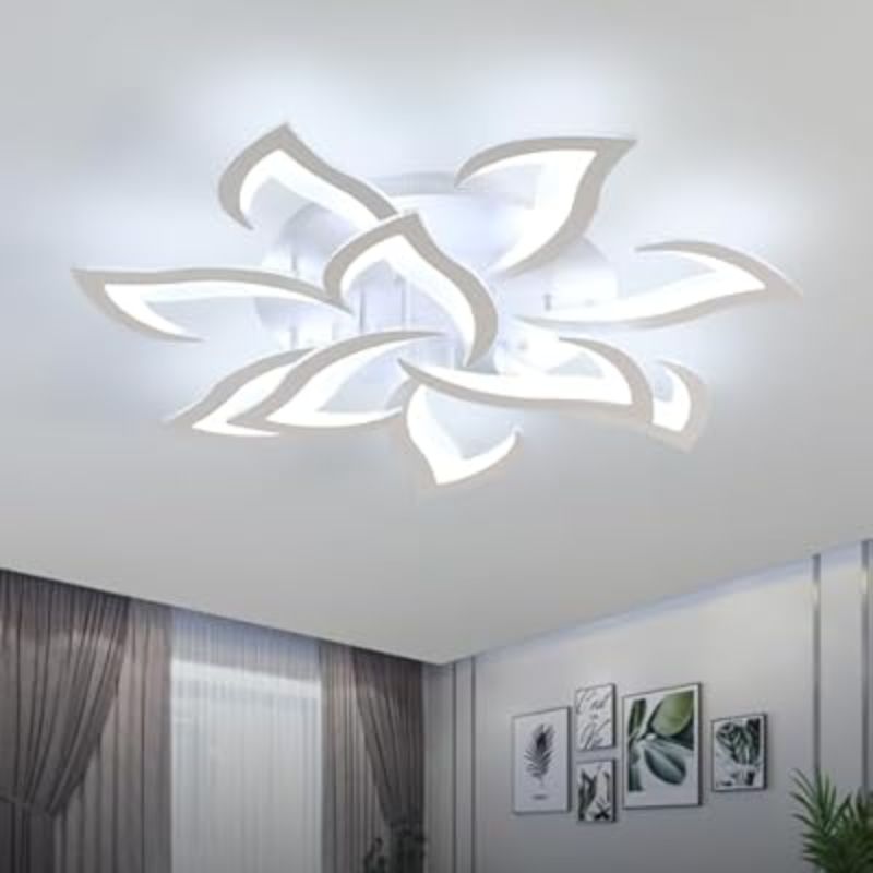 Lampe Moderne Effet Lotus Sculptural