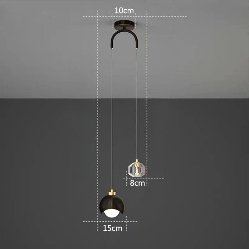 Suspension Chambre Cristal Moderne Chic