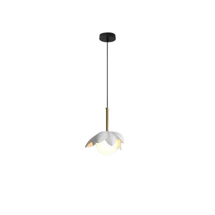 Suspension Design Fleur Crème Élégante