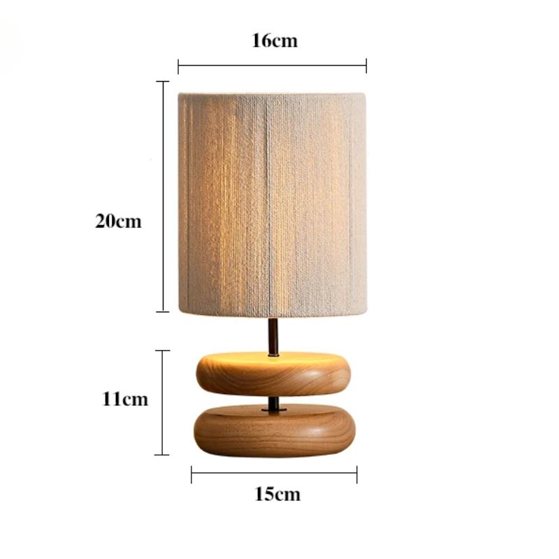 Lampe Japonaise Élégante En Bois Massif