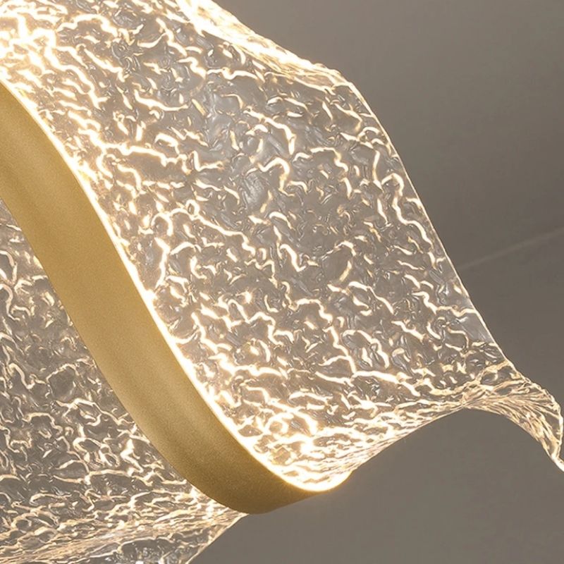 Suspension Salle À Manger Vague LED Contemporaine