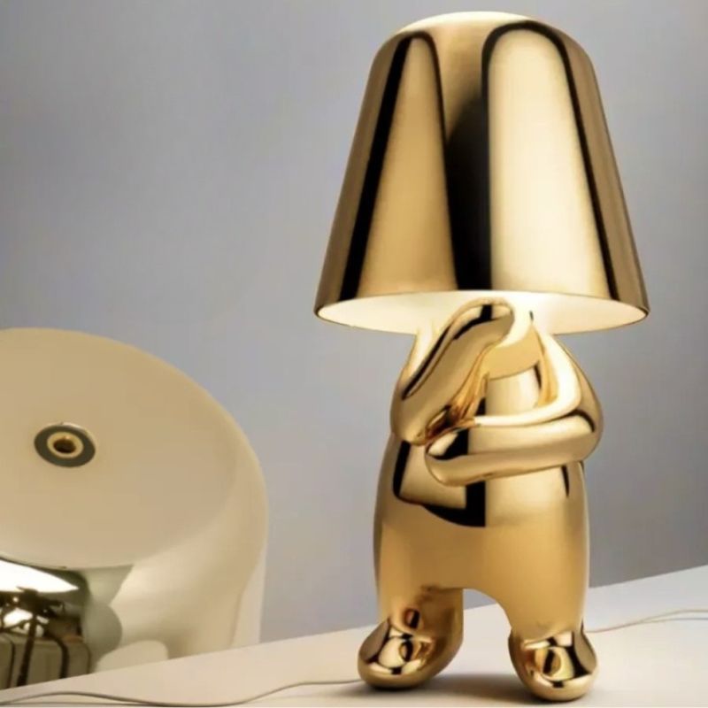 Lampe De Table Dorée Effet Miroir