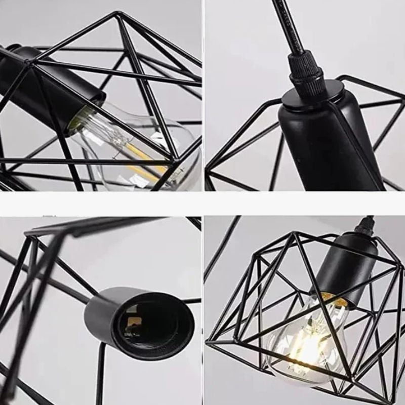 Suspension Vintage Triple Élégance Industrielle