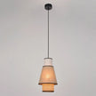 Suspension Moderne Artisanale en Rotin