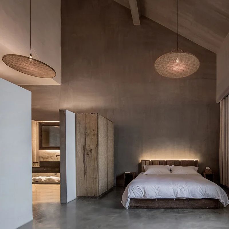 Suspension Japonaise Tendance Bohème En Osier