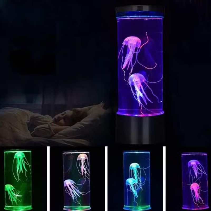 Lampe à Poser au Design d’Aquarium de Méduses