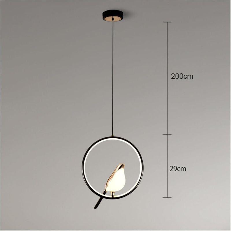 Suspension Chambre Moderne Avec Oiseau