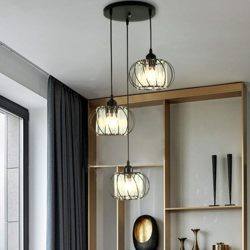 Suspension Escalier Triple Globe