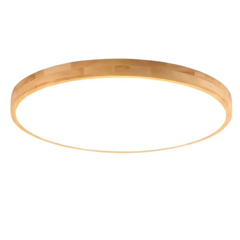 Plafonnier LED en Bois Style Nordique