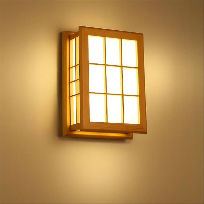 Applique Murale Vintage En Bois Massif Style Chic