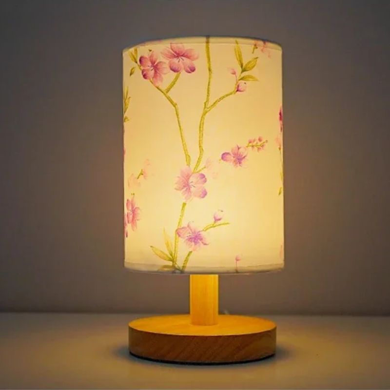 Lampe Japonaise Veilleuse Avec Design Floral