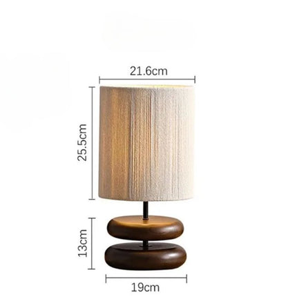 Lampe Japonaise Élégante En Bois Massif