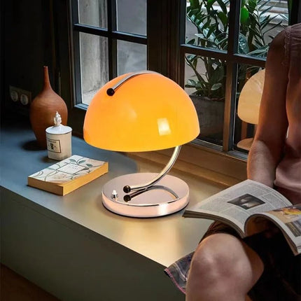Lampe Moderne Verre Soufflé Style Champignon