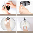 Suspension Bohème Lampe En Boule De Verre Chic