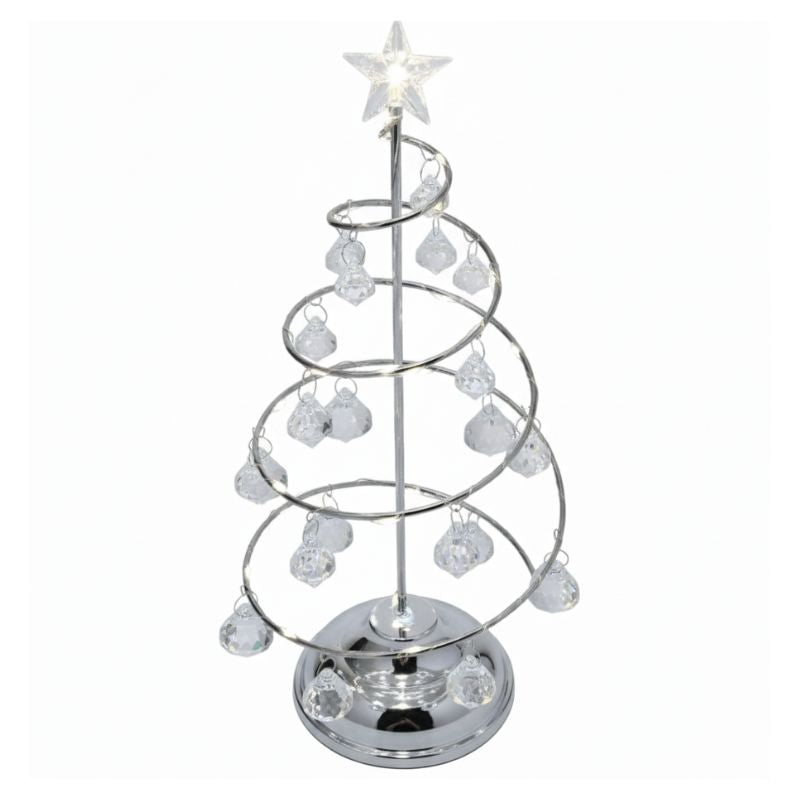 Lampe De Table Arbre De Noël LED En Cristal