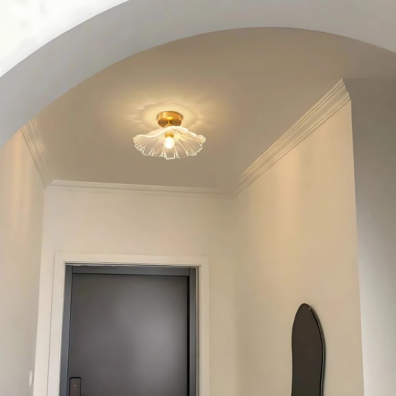 Plafonnier en Verre Design Fleur